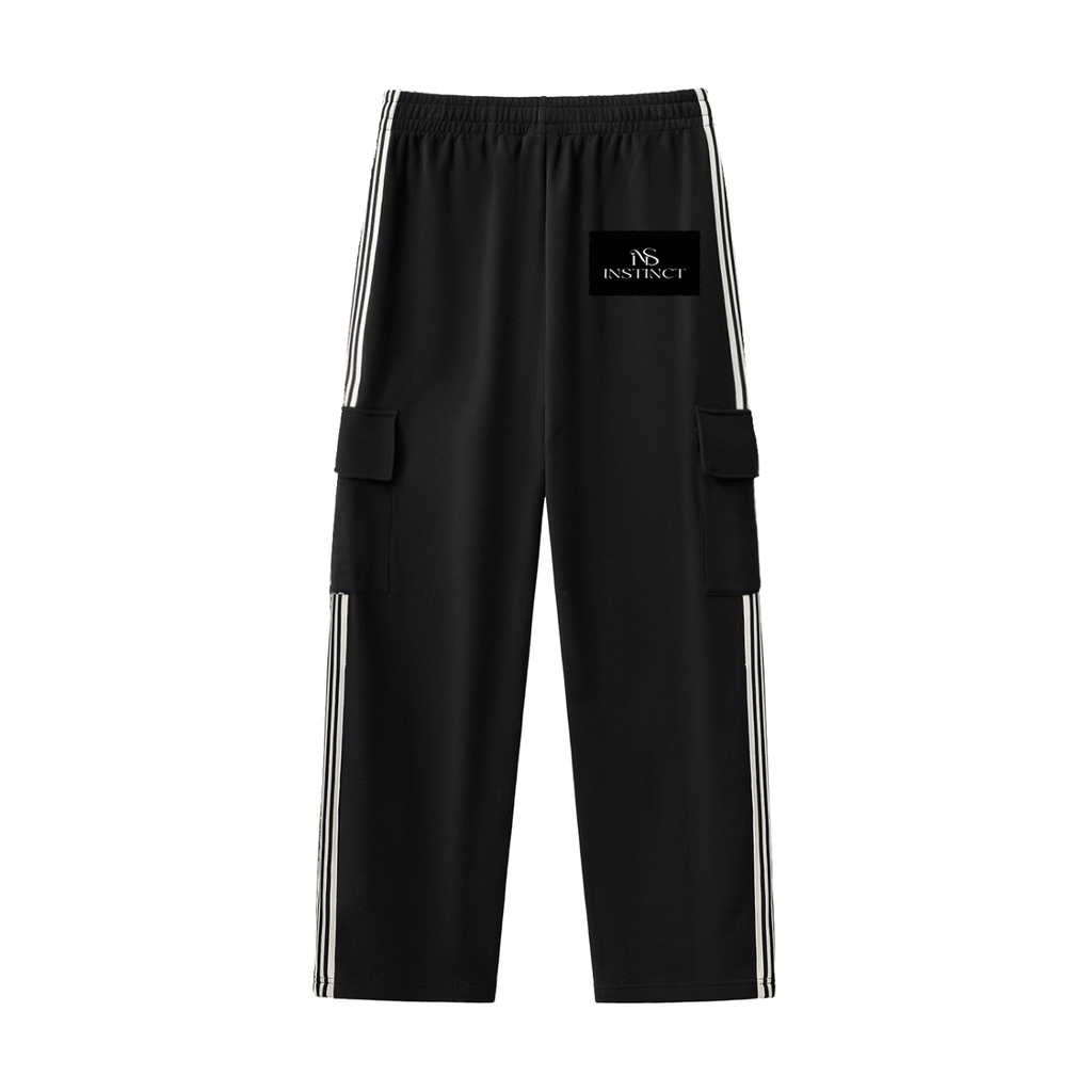 Side Stripe Straight-Leg Pants