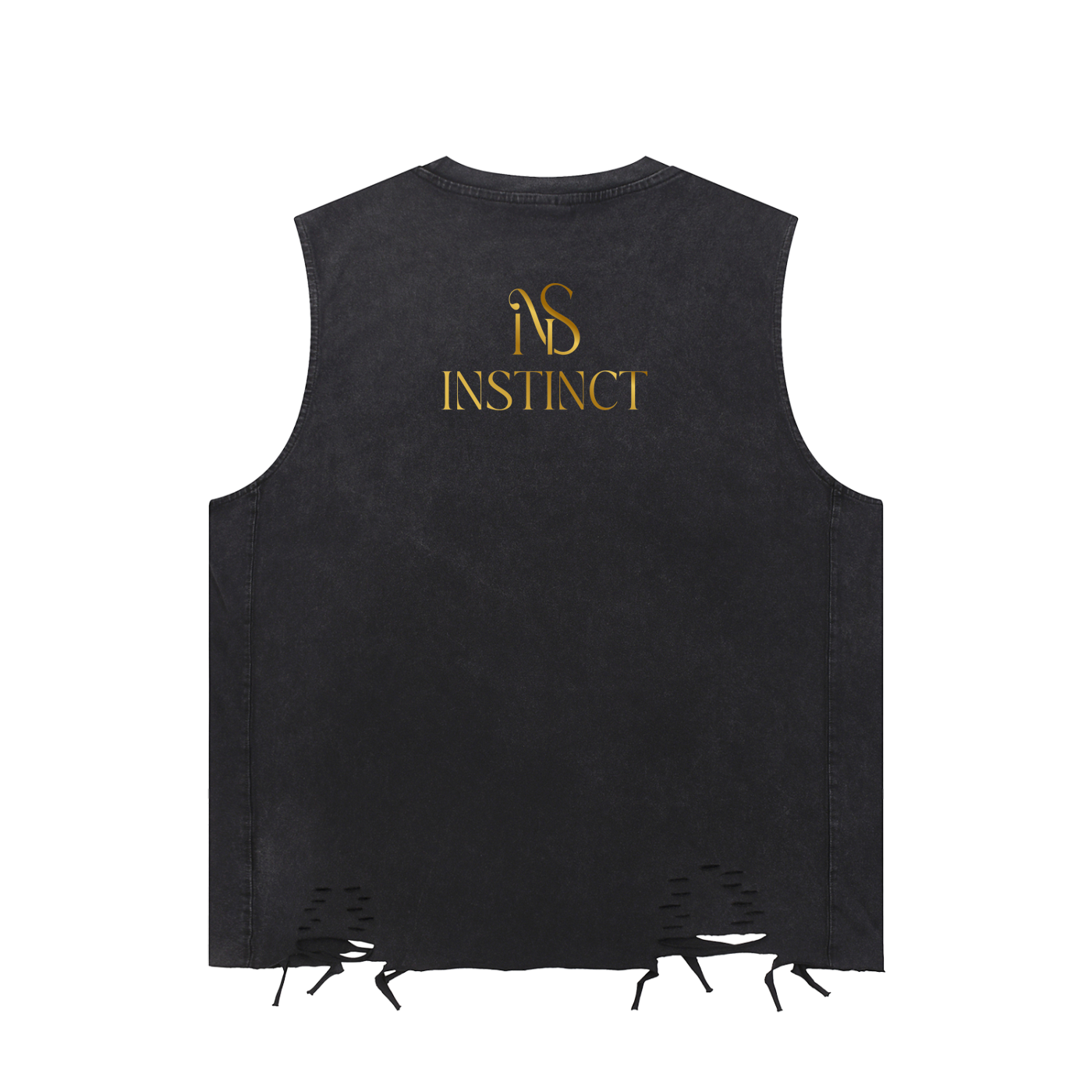 Snow Washed Raw-Hem Tank Top