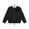 Contrast Side Stripe Fleece Track Jacket
