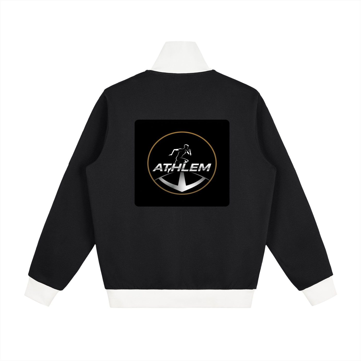 Contrast Side Stripe Fleece Track Jacket