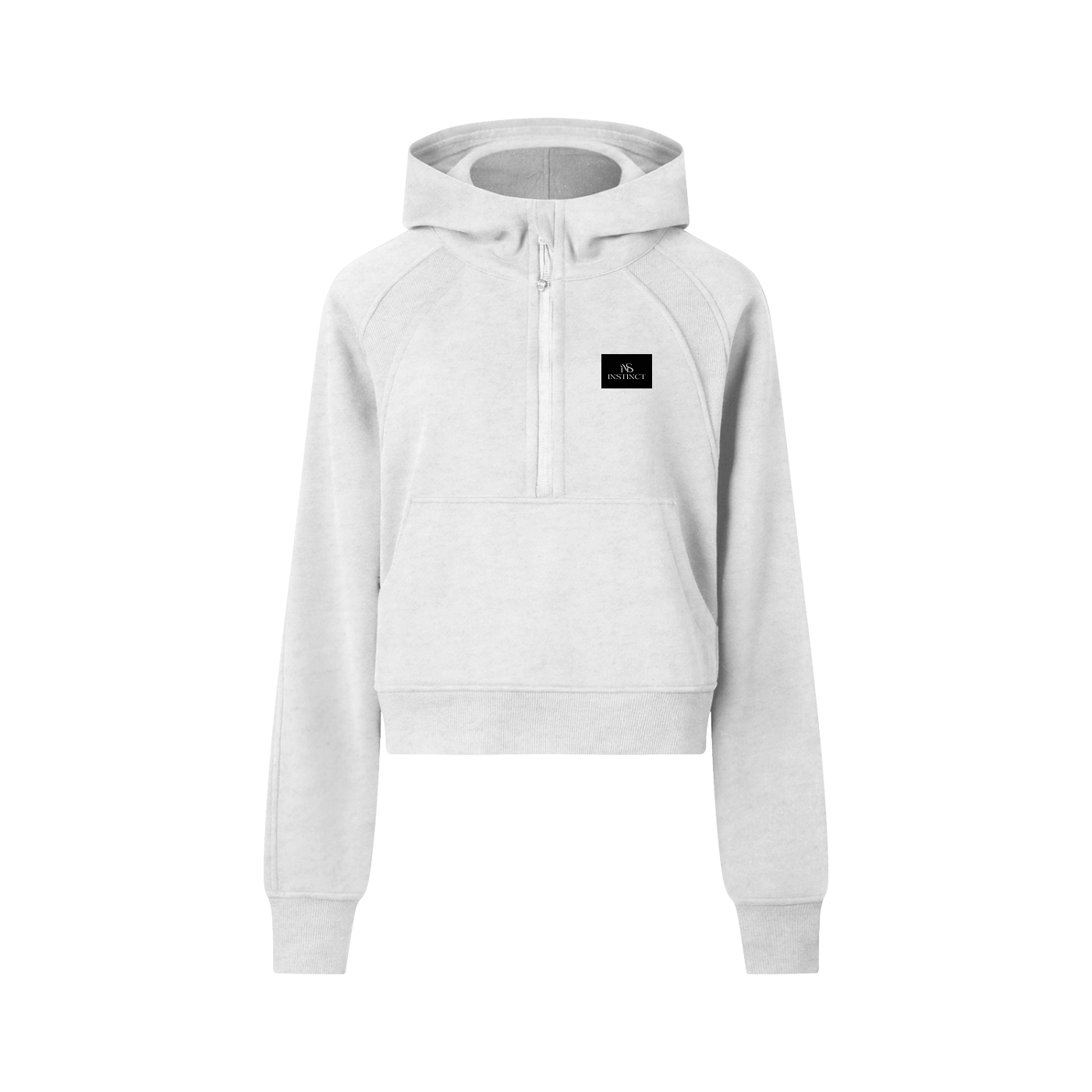 Cropped Half-Zip Hoodie