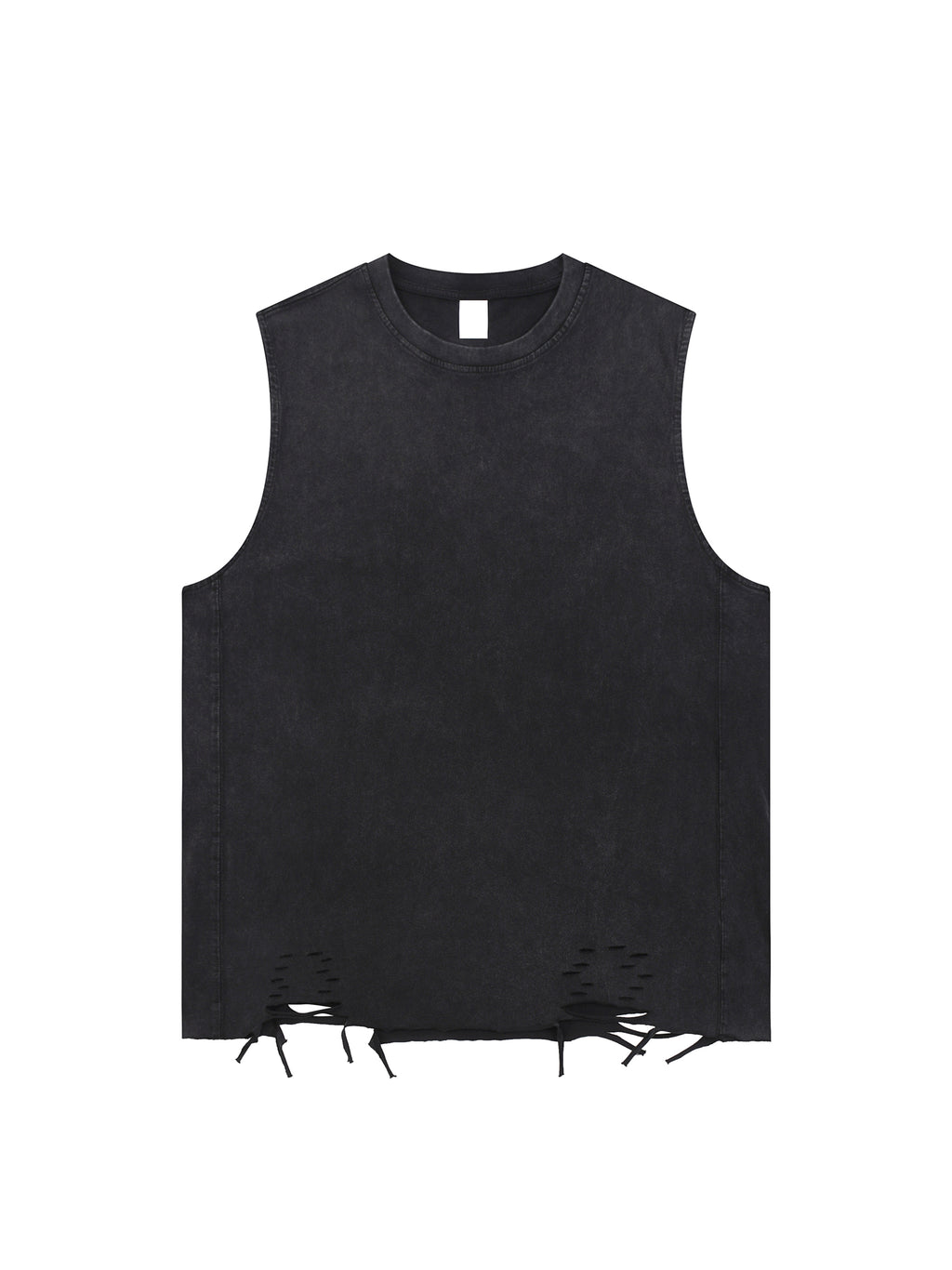 Snow Washed Raw-Hem Tank Top
