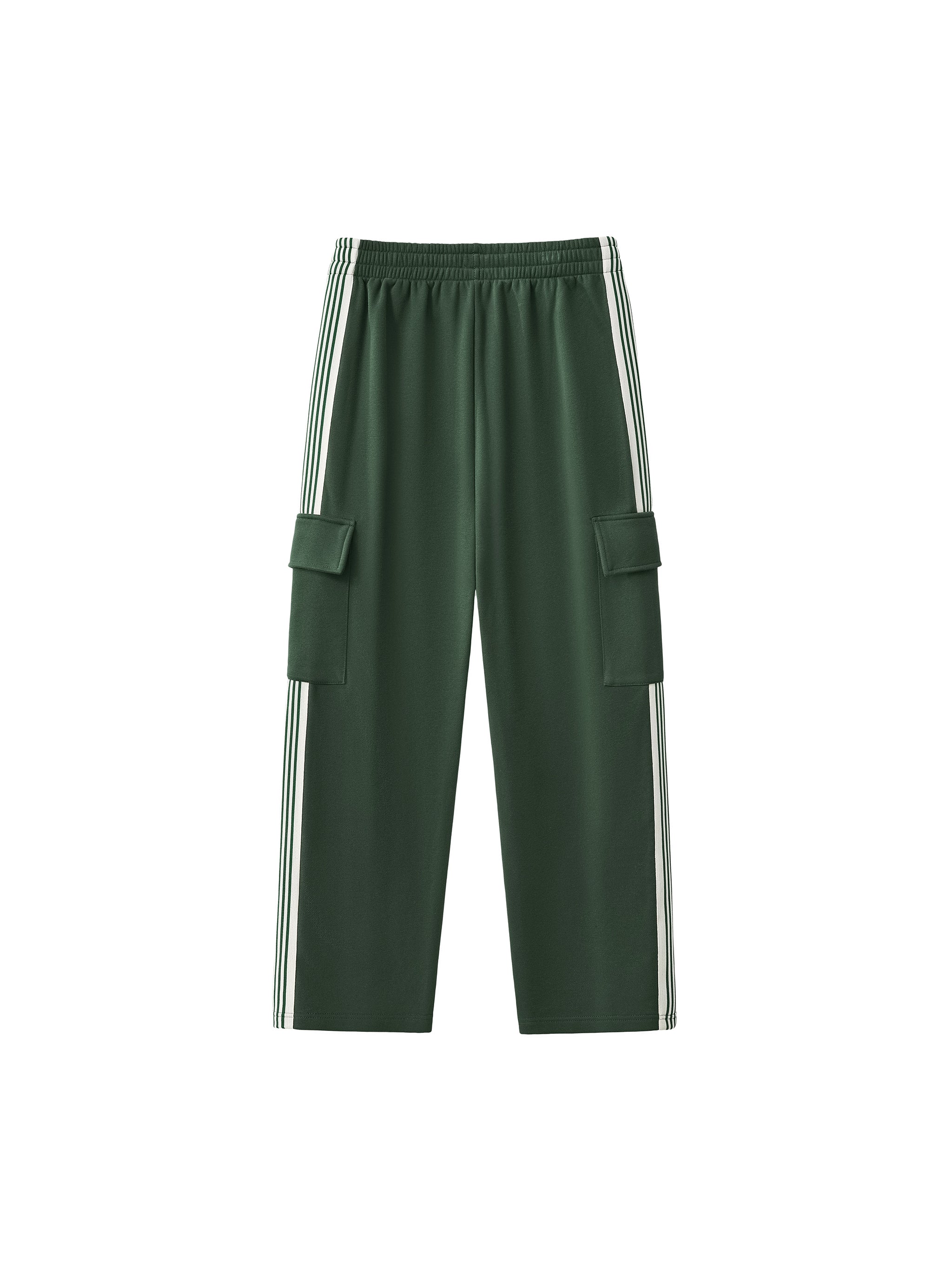 Side Stripe Straight-Leg Pants